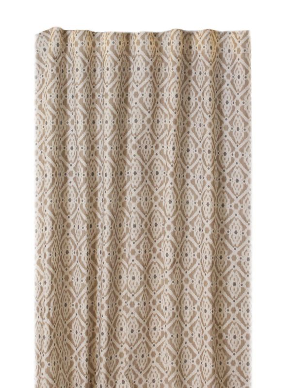 Svanefors Ikat Gardin 2P Beige 2x135x280 cm