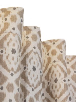 Svanefors Ikat Gardin 2P Beige 2x135x280 cm