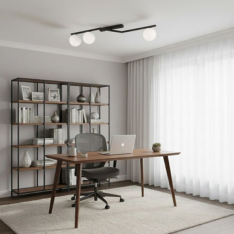 Emibig Lighting Taklampa NATON 3 BL OPAL