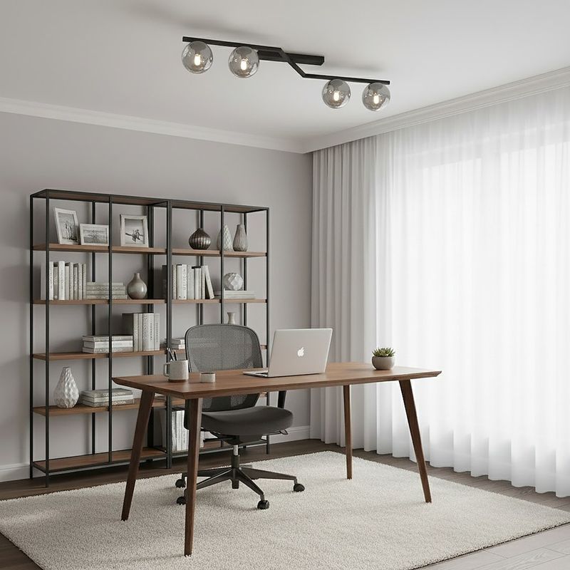 Emibig Lighting Taklampa NATON 4 BL GRAFIT