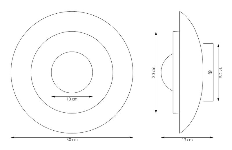 Emibig Lighting Vägglampa POPPI K1 WH SVART