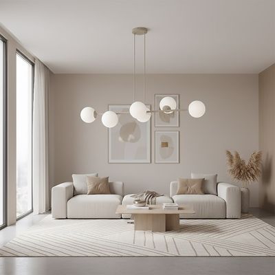 Emibig Lighting Taklampa MAGNUS 6 MOKKA OPAL