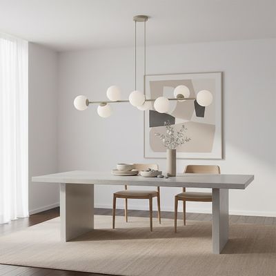 Emibig Lighting Taklampa MAGNUS 8 MOKKA OPAL