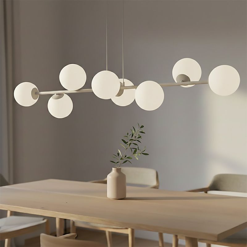 Emibig Lighting Taklampa MAGNUS 8 MOKKA OPAL
