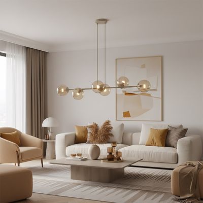Emibig Lighting Taklampa MAGNUS 6 MOKKA AMBER