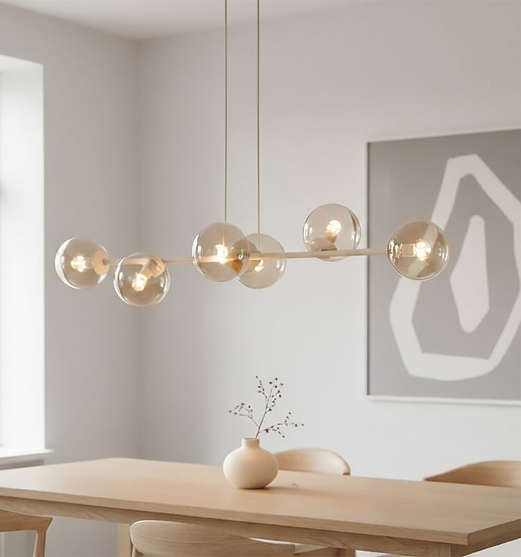 Emibig Lighting Taklampa MAGNUS 6 MOKKA AMBER