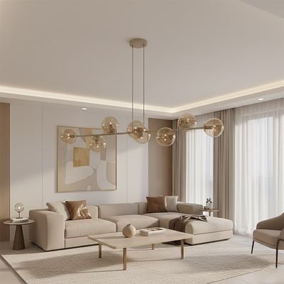 Emibig Lighting Taklampa MAGNUS 8 MOKKA AMBER