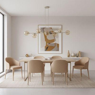 Emibig Lighting Taklampa MAGNUS 8 MOKKA AMBER