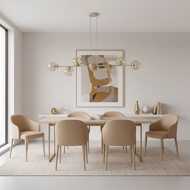 Emibig Lighting Taklampa MAGNUS 8 MOKKA AMBER