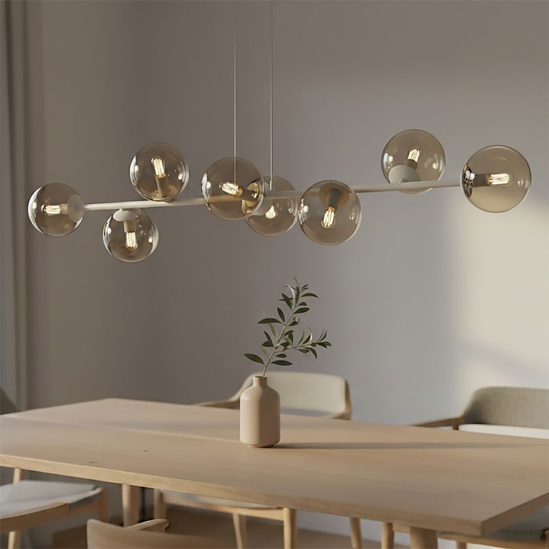 Emibig Lighting Taklampa MAGNUS 8 MOKKA AMBER