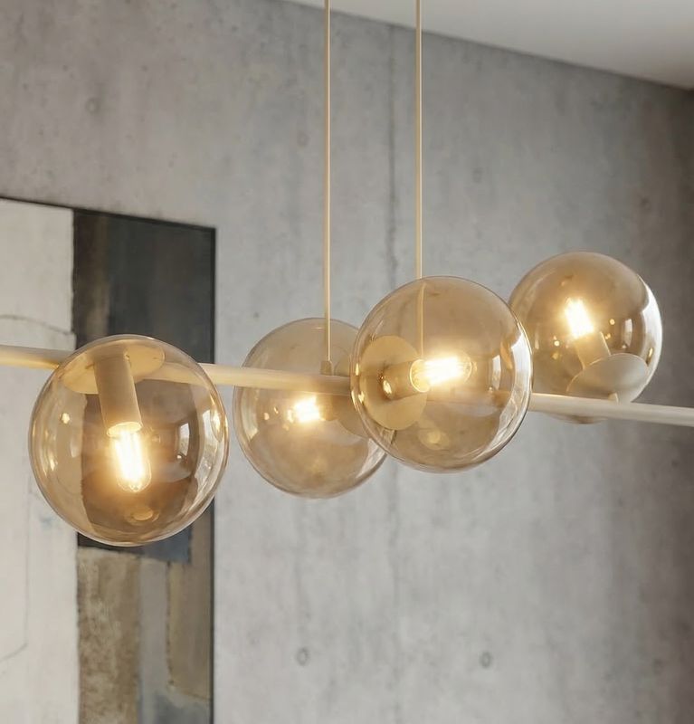 Emibig Lighting Taklampa MAGNUS 8 MOKKA AMBER