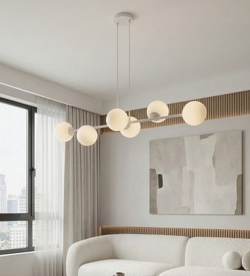 Emibig Lighting Taklampa MAGNUS 6 GRÃ… OPAL