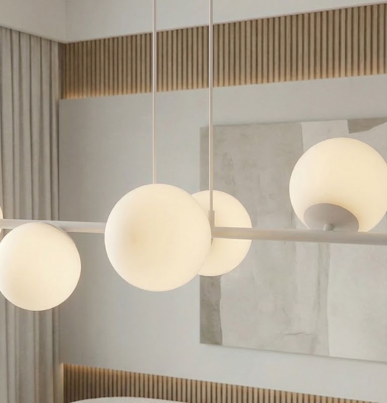 Emibig Lighting Taklampa MAGNUS 6 GRÃ… OPAL