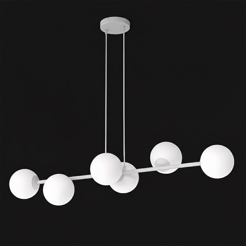 Emibig Lighting Taklampa MAGNUS 6 GRÃ… OPAL