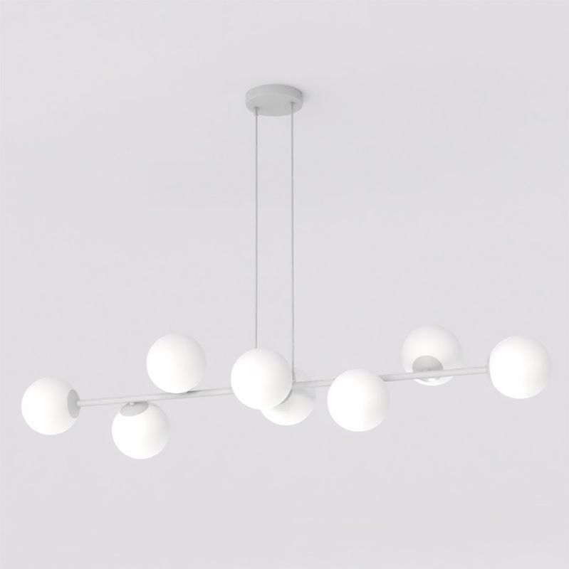 Emibig Lighting Taklampa MAGNUS 8 GRÃ… OPAL