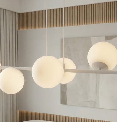 Emibig Lighting Taklampa MAGNUS 8 GRÃ… OPAL