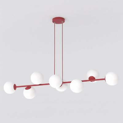 Emibig Lighting Taklampa MAGNUS 8 BURGUNDY OPAL