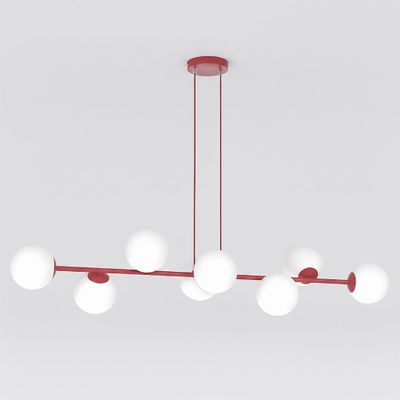 Emibig Lighting Taklampa MAGNUS 8 BURGUNDY OPAL
