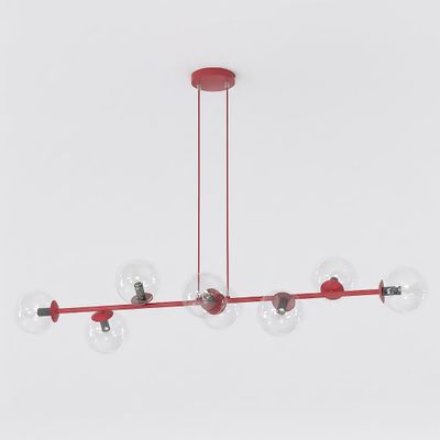 Emibig Lighting Taklampa MAGNUS 8 BURGUNDY TRANSPARENT