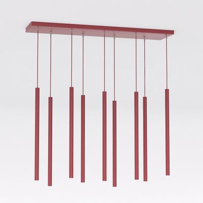Emibig Lighting Taklampa SELTER 9 BURGUNDY