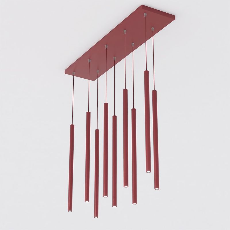 Emibig Lighting Taklampa SELTER 9 BURGUNDY