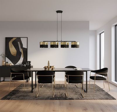Emibig Lighting Taklampa LUX 4 BL GULD