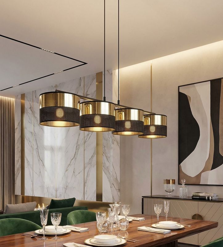 Emibig Lighting Taklampa LUX 4 BL GULD