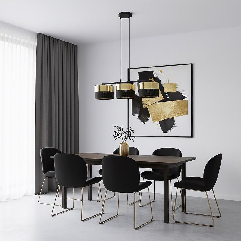 Emibig Lighting Taklampa LUX 3 BL GULD