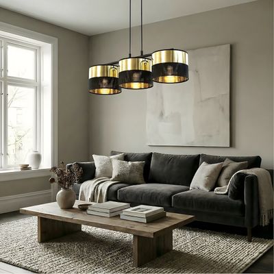 Emibig Lighting Taklampa LUX 3 BL GULD