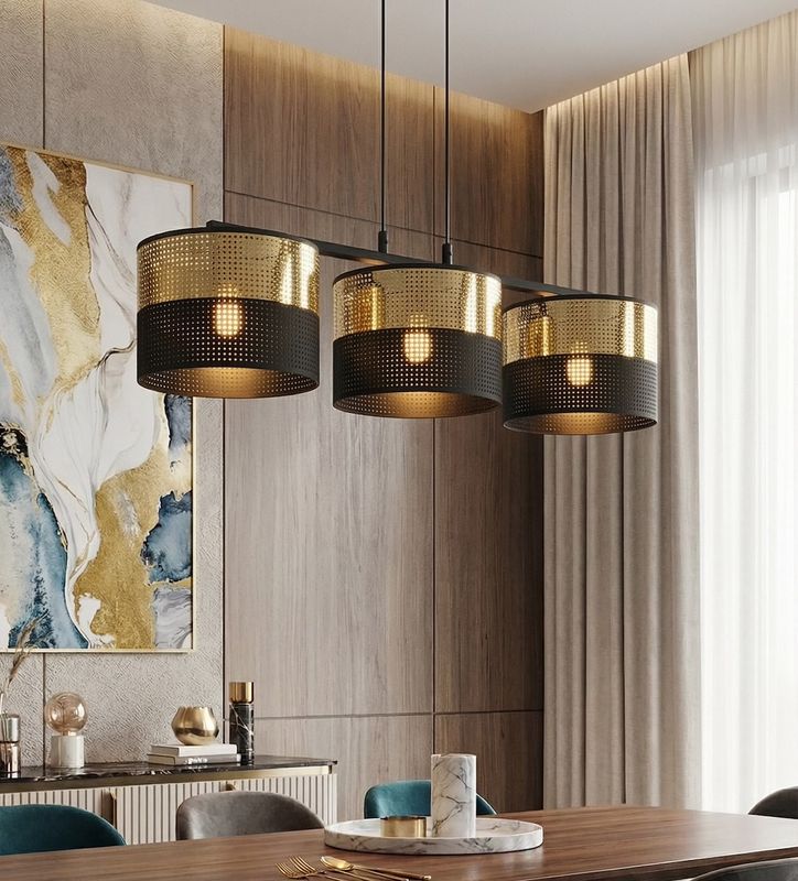 Emibig Lighting Taklampa LUX 3 BL GULD