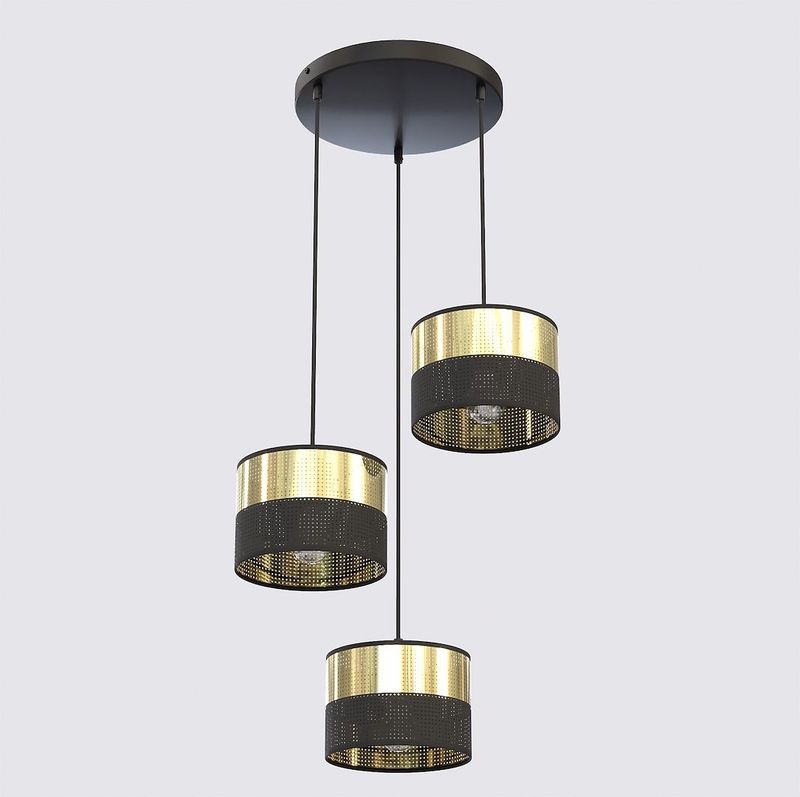 Emibig Lighting Taklampa LUX 3 BL GULD PREM