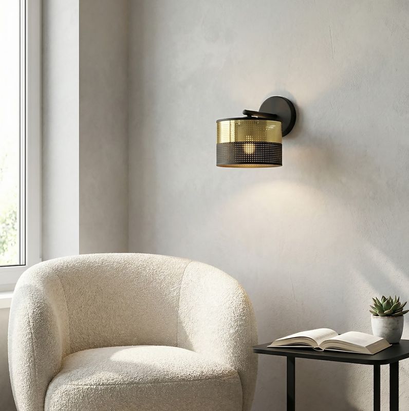 Emibig Lighting Vägglampa LUX K1 BL GULD