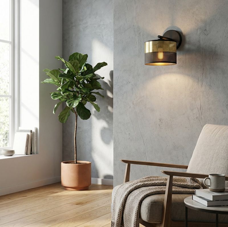 Emibig Lighting Vägglampa LUX K1 BL GULD