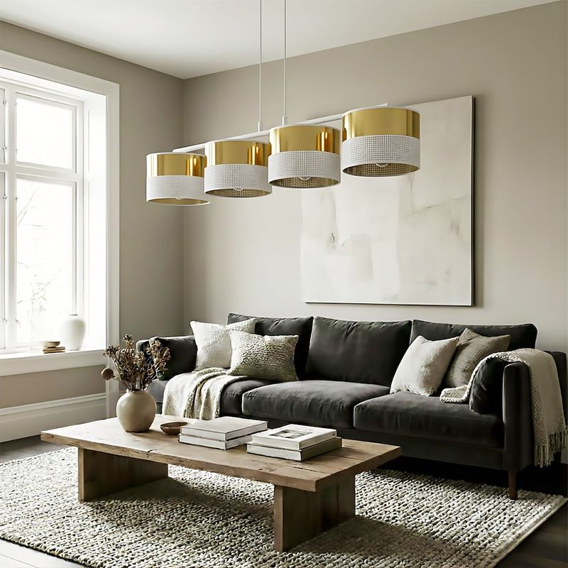 Emibig Lighting Taklampa LUX 4 WH GULD