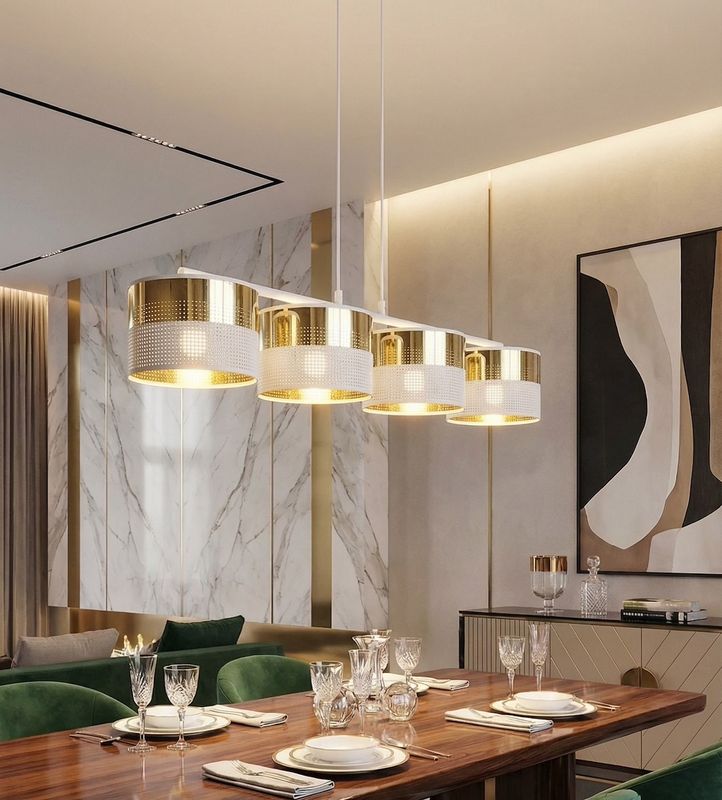 Emibig Lighting Taklampa LUX 4 WH GULD
