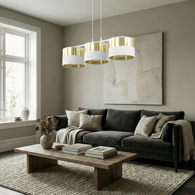 Emibig Lighting Taklampa LUX 3 WH GULD