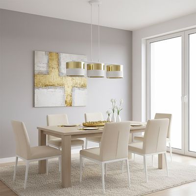 Emibig Lighting Taklampa LUX 3 WH GULD
