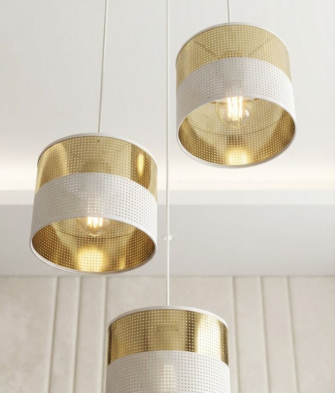 Emibig Lighting Taklampa LUX 3 WH GULD PREM