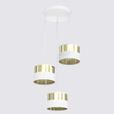 Emibig Lighting Taklampa LUX 3 WH GULD PREM