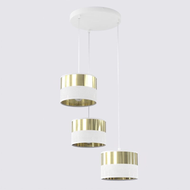 Emibig Lighting Taklampa LUX 3 WH GULD PREM