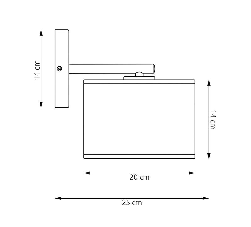 Emibig Lighting Vägglampa LUX K1 VIT GULD