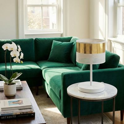 Emibig Bordslampa Lighting LUX LN1 WH GULD