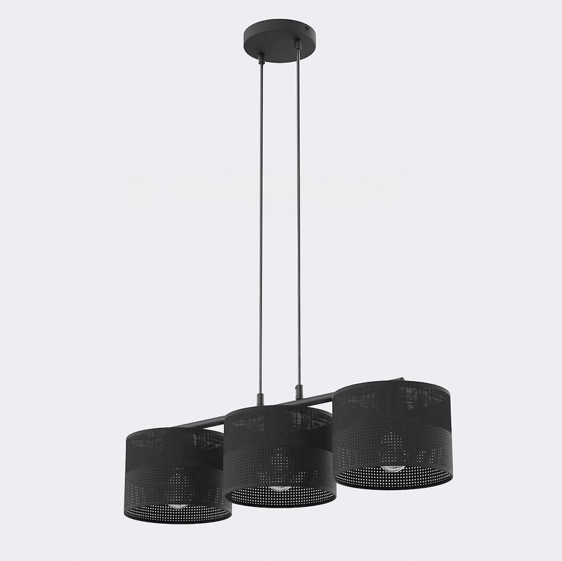 Emibig Lighting Taklampa KARBON 3 SVART