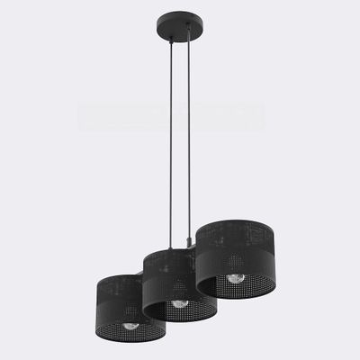 Emibig Lighting Taklampa KARBON 3 SVART