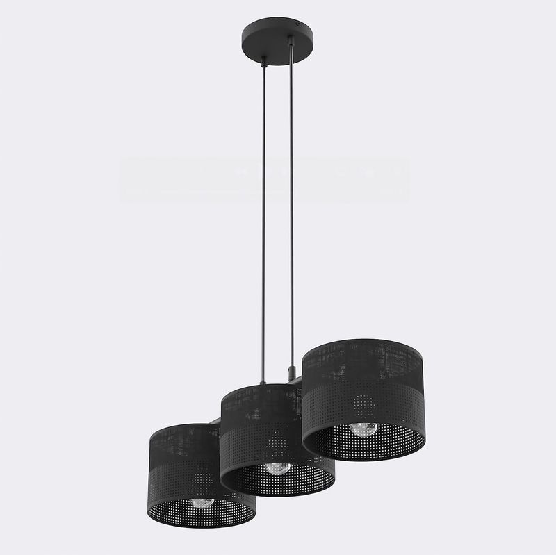 Emibig Lighting Taklampa KARBON 3 SVART