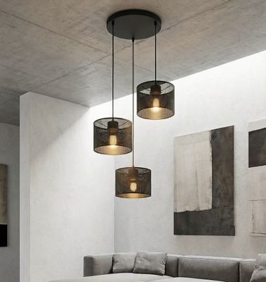 Emibig Lighting Taklampa KARBON 3 SVART PREM