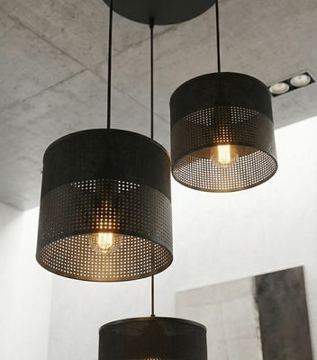 Emibig Lighting Taklampa KARBON 3 SVART PREM