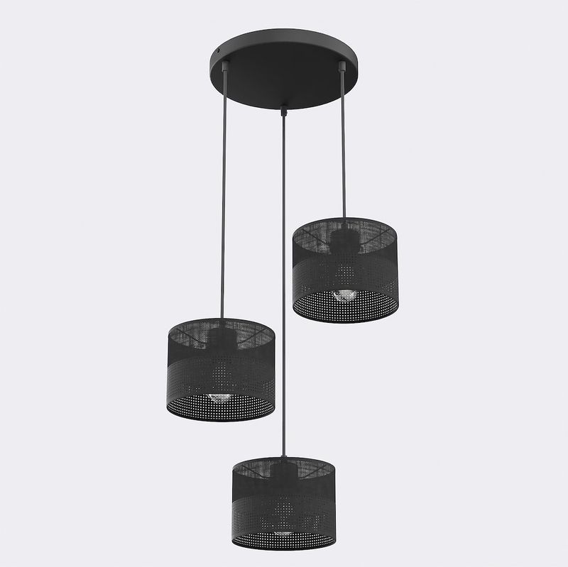 Emibig Lighting Taklampa KARBON 3 SVART PREM