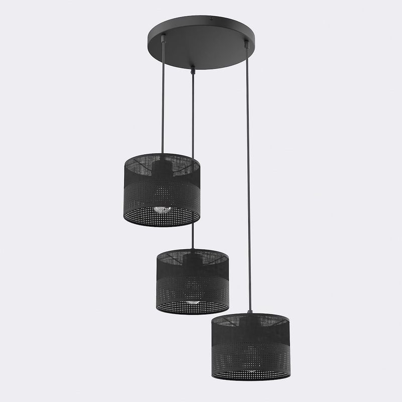 Emibig Lighting Taklampa KARBON 3 SVART PREM