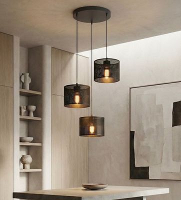 Emibig Lighting Taklampa KARBON 3 SVART PREM